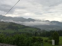 Nebel &uuml;ber dem Dorf